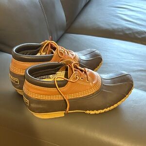 L.L. Bean Men's Brown and Tan Rain Boots